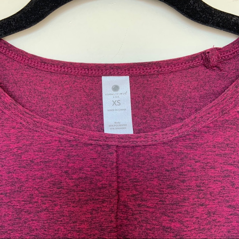 NWT Yogalicious Lux Soft Cropped Workout Tank Top - Picture 5 of 5
